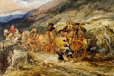 Postkoets van de vorige eeuw, 1855 door John Gilbert